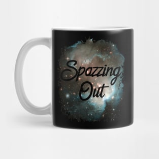 Spazzing Out Funny 80's Design Mug
